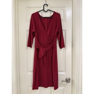 ann taylor women red dress size 10
